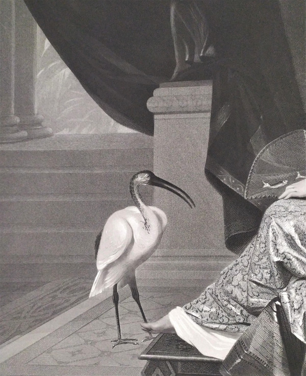Grande Gravure Nu d'après Constant Joseph Brochart gravé par Pierre Cottin 19ème