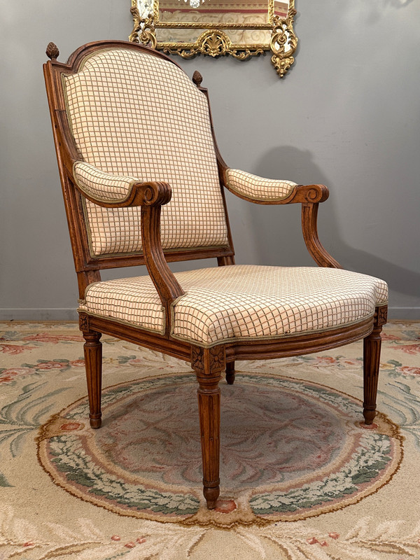 Large Louis XVI Period Armchair Circa 1780