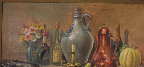Nature morte signée H. Coulon-19° Siècle