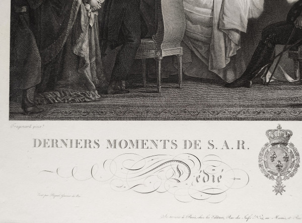 Duc De Berry Duca Di Bordeaux Conte Di Chambord Coppia Di Incisioni Storiche