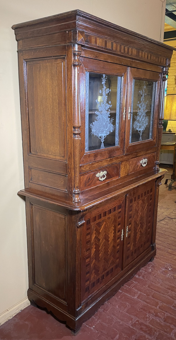 Vaisselier En Chêne art nouveau