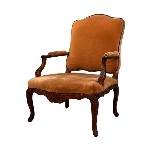 Poltrona in noce del periodo Regency, 1720 circa
