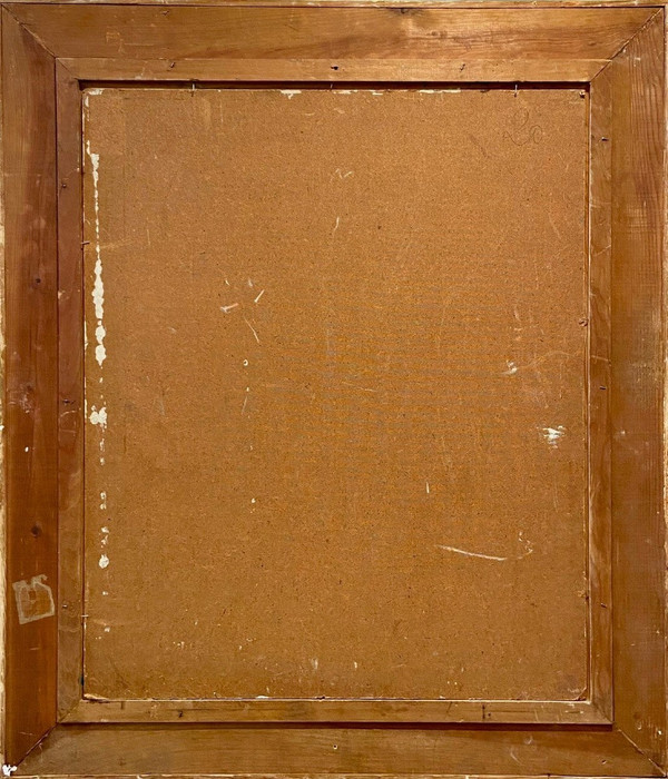 Louis Donnet Dit L.D. BJORN (1907-1989), Tableau Composition Abstraite Des Années 1950.
