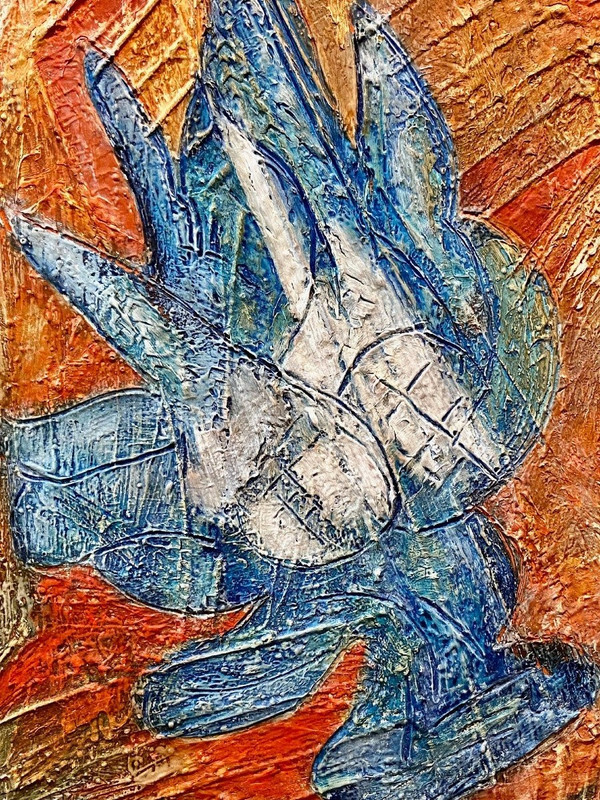 Louis Donnet Dit L.D. BJORN (1907-1989), Tableau Composition Abstraite Des Années 1950.