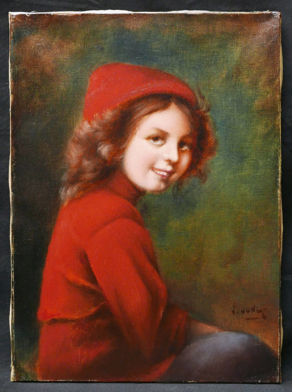 FRANZÖSISCHE Schule, wohl ELSASSISCH, um 1900, Rotkäppchen