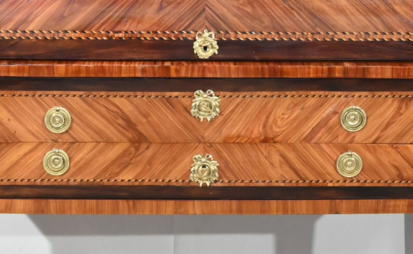 Exceptionnel Bureau Cylindre Vitrine en Bois Précieux – Fin XVIIIe