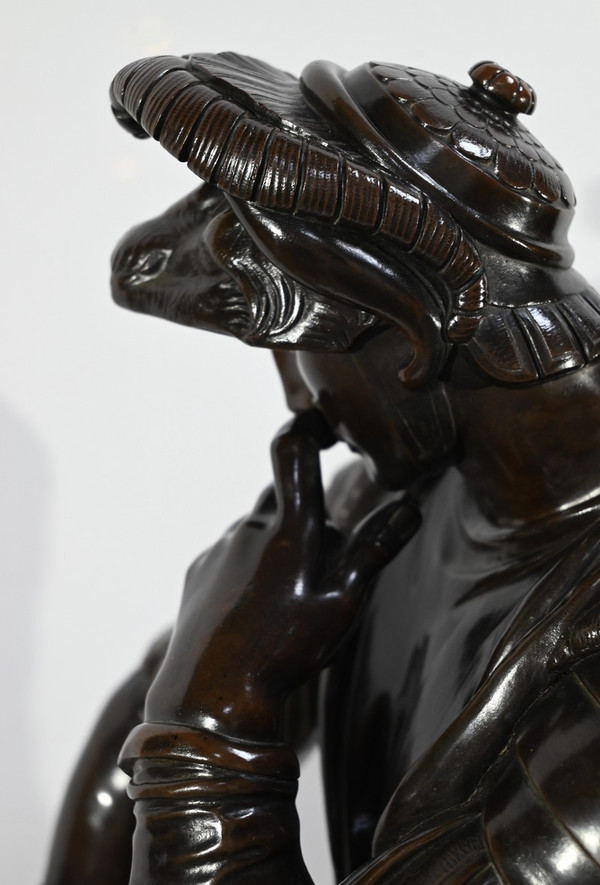 Bronze « Laurent de Médicis » d’après Michel Ange, école du XIXe – Milieu XIXe