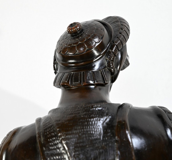 Bronze « Laurent de Médicis » d’après Michel Ange, école du XIXe – Milieu XIXe