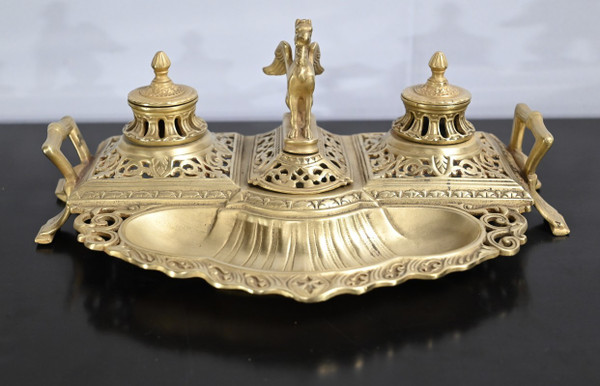 Calamaio in bronzo dorato – Fine XIX secolo