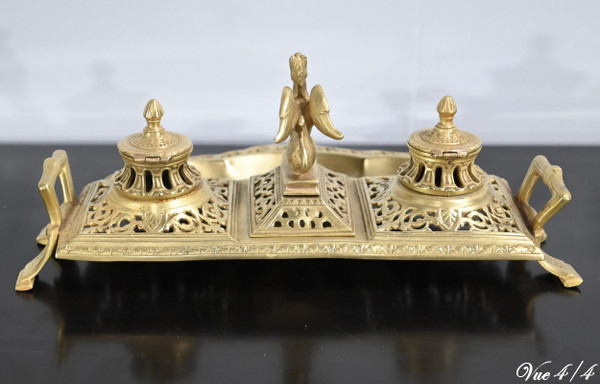 Calamaio in bronzo dorato – Fine XIX secolo