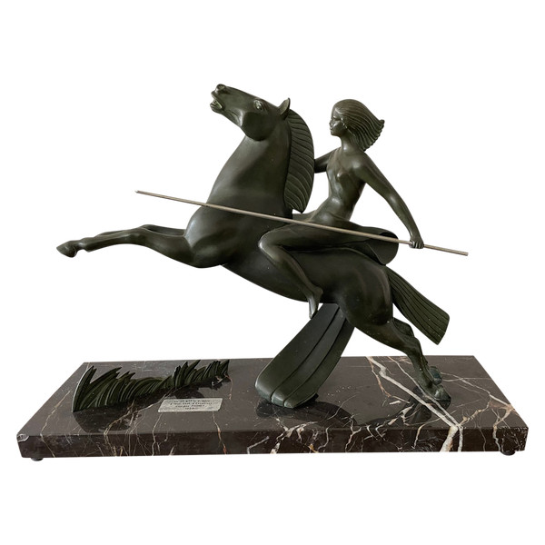 Art Deco Amazon Warrior Statue