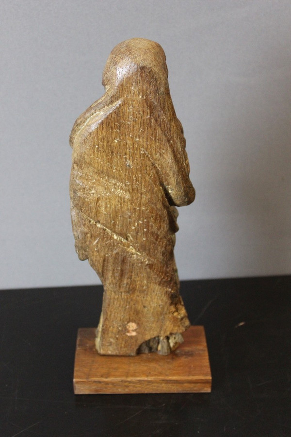 Sculpture De Sainte Catherine d'Alexandrie En Chêne XVIII