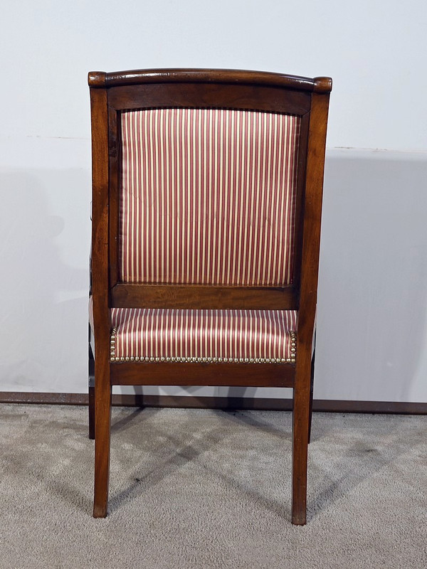 Poltrona in massello di Mogano Cubano, Periodo Restauro – Inizio XIX secolo