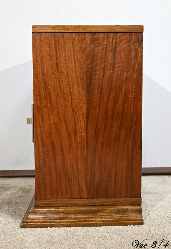 Small Walnut Bedside Table, Art Deco – 1920
