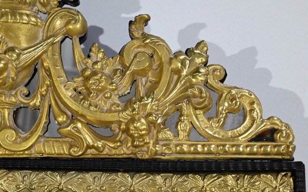 Specchio perlato in ottone, periodo Napoleone III – metà del XIX secolo