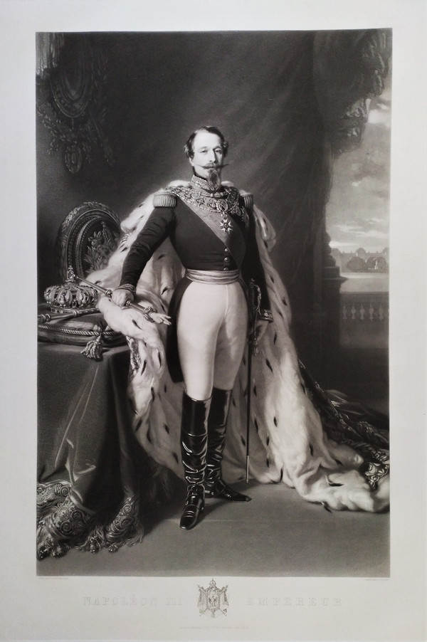 Stiche nach Winterhalter Napoleon III. Und Kaiserin Eugénie