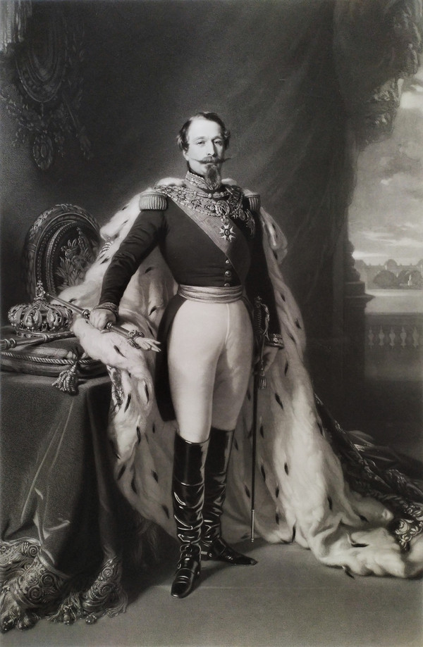 Stiche nach Winterhalter Napoleon III. Und Kaiserin Eugénie
