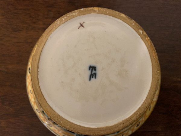 Art Malicorne earthenware basket