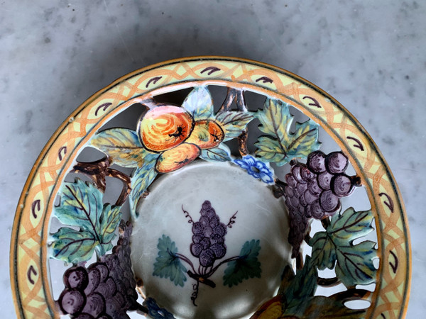 Art Malicorne earthenware basket