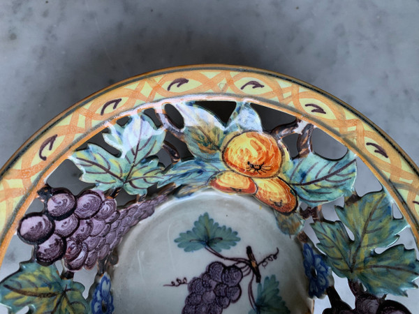 Art Malicorne earthenware basket