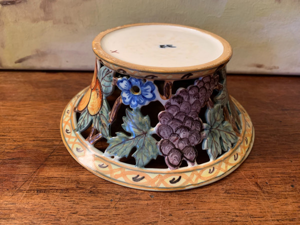 Art Malicorne earthenware basket