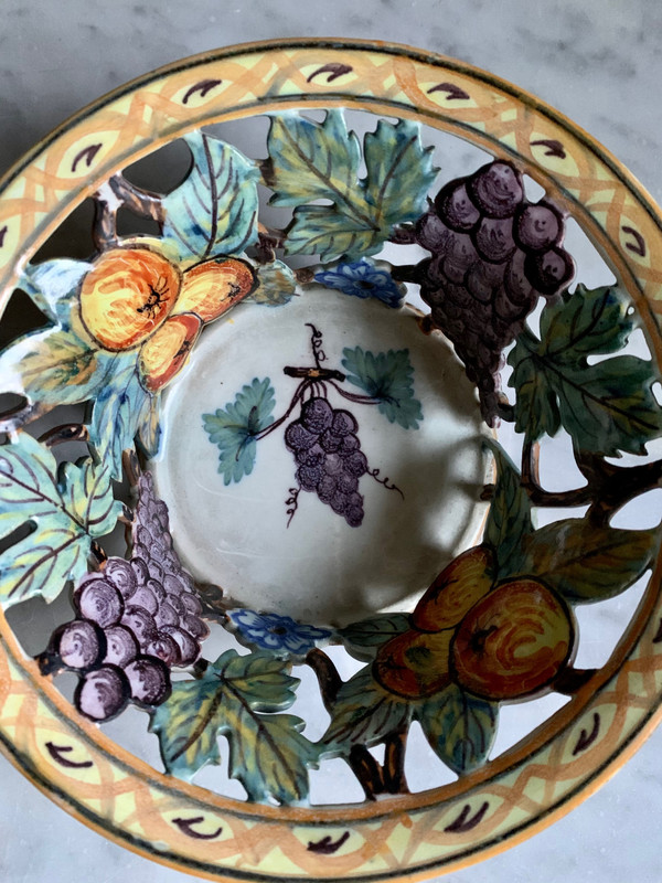 Art Malicorne earthenware basket