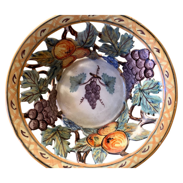 Art Malicorne earthenware basket