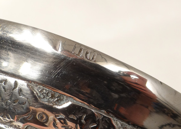 Coppia di candelieri Luigi XIV Torce comunitarie in argento e bronzo del XVII secolo