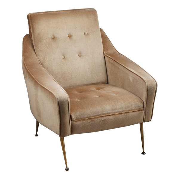 Pair of Velvet Bergere Chairs, 1950s