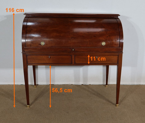 Bureau à Cylindre en Acajou, style Directoire – 1ère partie XIXe