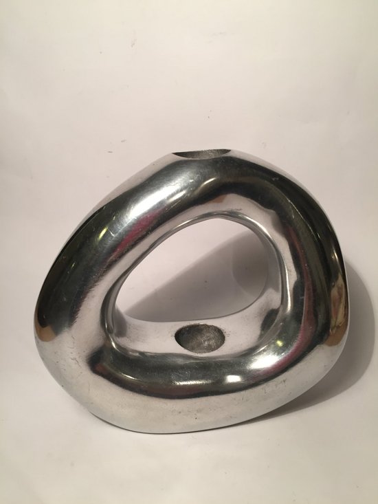 Bougeoir Moderniste en Acier. Années 70. Loravilla.