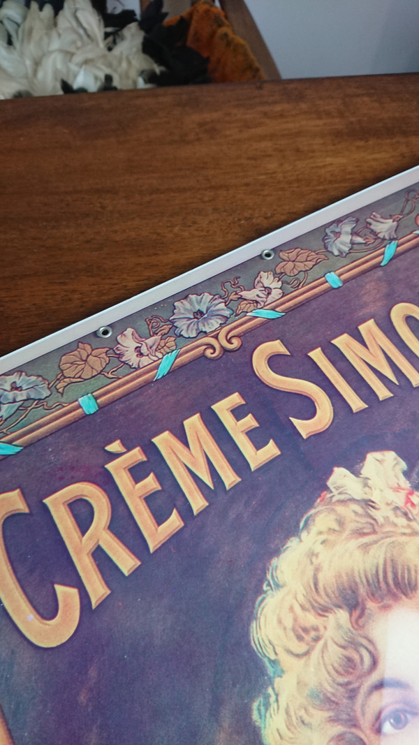 Werbeplakat „Simon Creme“