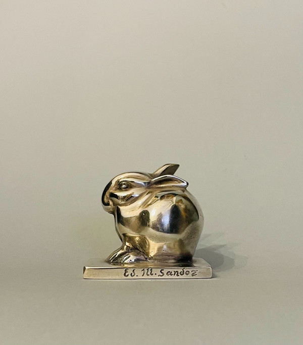 Bronze ArtDeco ''Lapin Bijou'' Édouard-Marcel SANDOZ (Susse Frères)