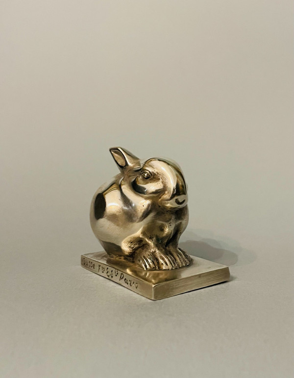 Bronze ArtDeco ''Lapin Bijou'' Édouard-Marcel SANDOZ (Susse Frères)