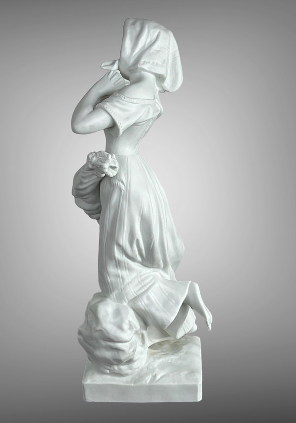 19TH CENTURY COOKIE SUBJECT WITH THE SAXONY STAMP “THE MERCHANT” 34CM HIGH