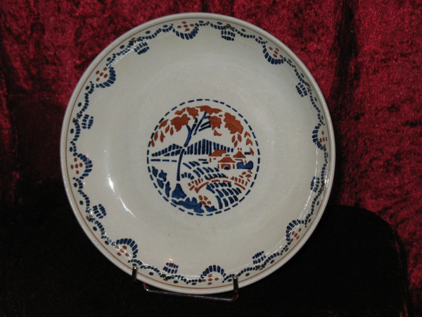 Part of Lunéville earthenware table service, Art Deco period