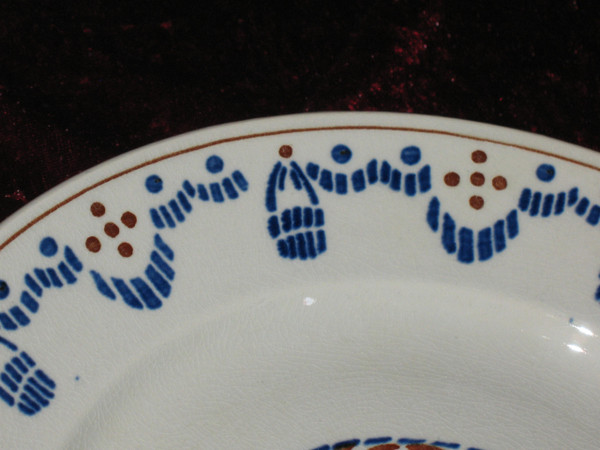 Part of Lunéville earthenware table service, Art Deco period