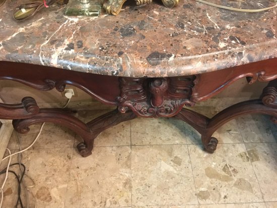 Console di supporto in mogano