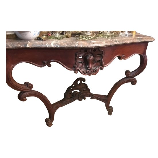 Mahogany support console