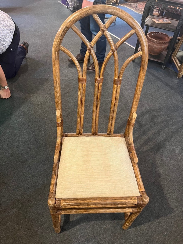 Suite of six chairs - Rattan - McGuire - Without Francisco - c. 1960
