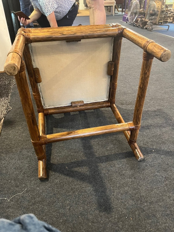 Suite of six chairs - Rattan - McGuire - Without Francisco - c. 1960