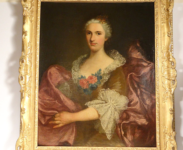 Paar HST Adelige Porträts General Lérivint Fleury Bedane Louis Tocqué 18.
