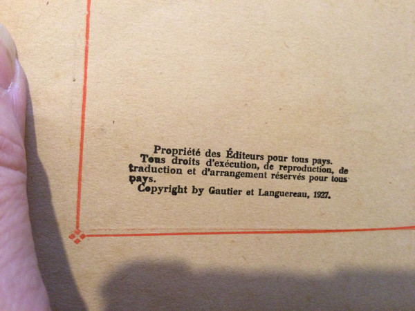 Les Chansons de BÉCASSINE 1927
