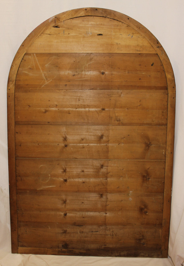 Großer Bistro-Spiegel, Holz, gerundet 105 X 160 cm