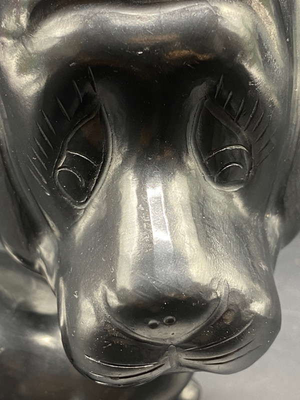 HUND SCHWARZE KERAMIK