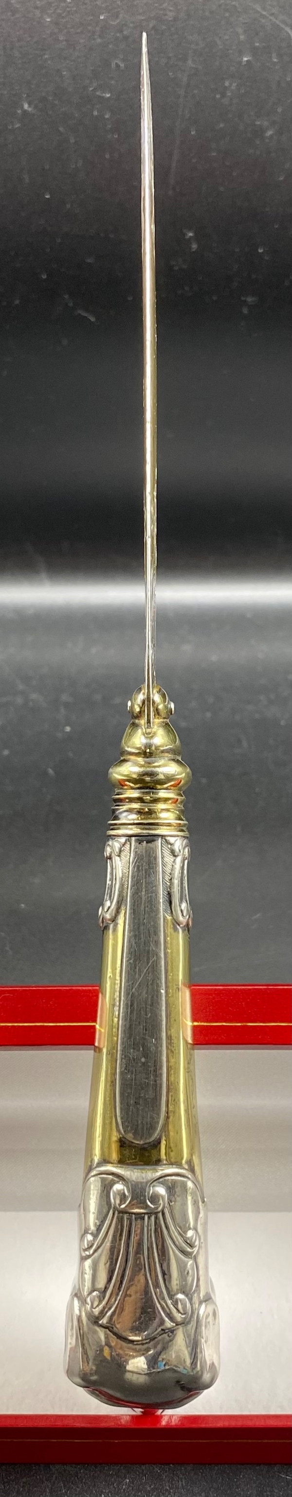 SILVER AND GOLD-PLATED PAPER CUTTER