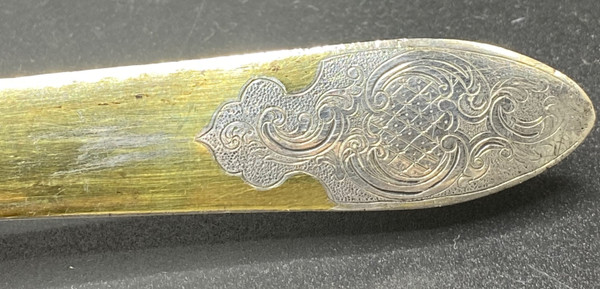 SILVER AND GOLD-PLATED PAPER CUTTER