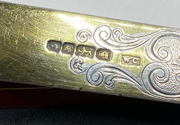 SILVER AND GOLD-PLATED PAPER CUTTER