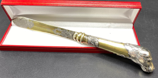 SILVER AND GOLD-PLATED PAPER CUTTER