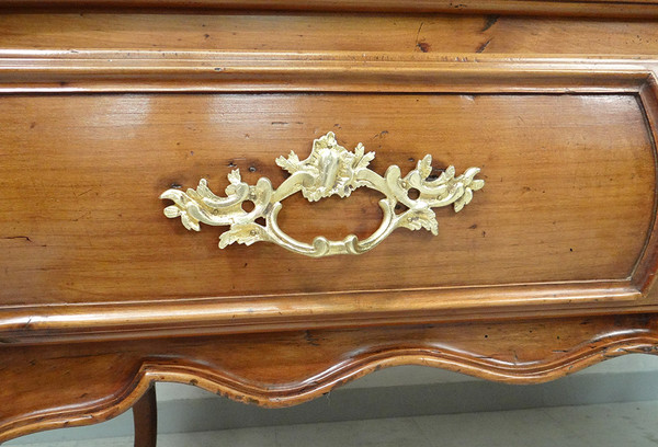 Commode Louis XV Sauteuse Provençale Merisier Sculpté Marbre XVIIIè